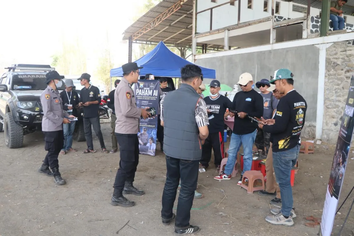 Polres Pasuruan Sosialisasikan Pemahaman AI kepada Peserta Rally Piala Bhayangkara 2026