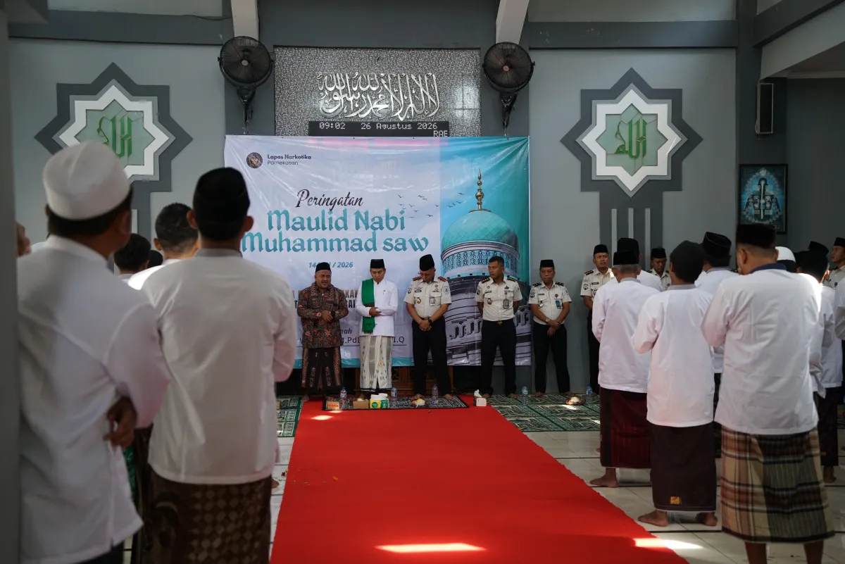 Peringati Maulid Nabi Muhammad SAW 1448 H, Lapas Narkotika Pamekasan Perkuat Pembinaan Kerohanian Warga Binaan