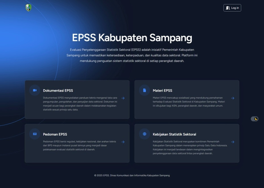 Caption Foto: Pemkab Sampang Hadirkan Aplikasi Penilaian EPSS untuk Perkuat Tata Kelola Statistik Sektoral