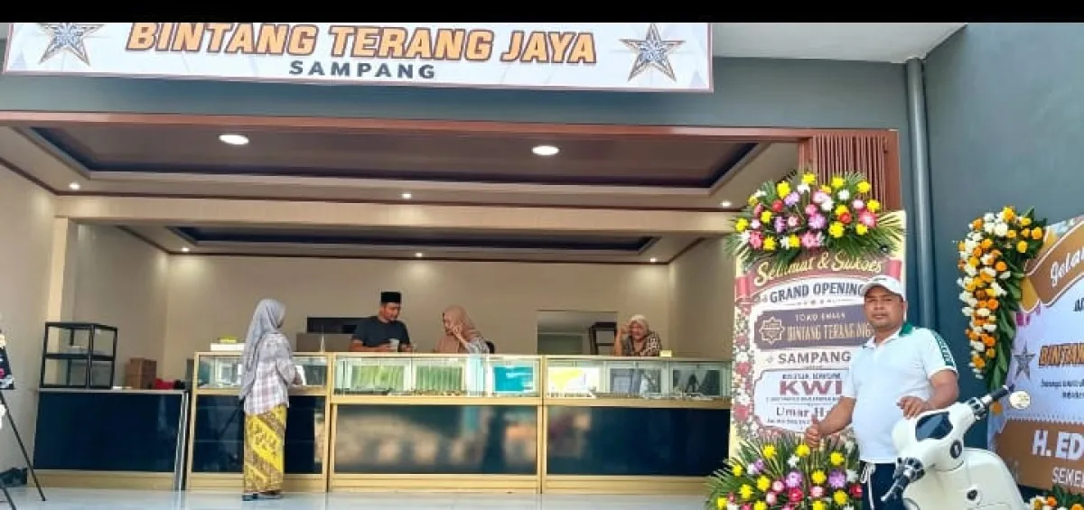 Resmi Dibuka di Sampang, Ketum KWI Ucapkan Selamat atas Grand Opening Toko Emas Bintang Terang Jaya
