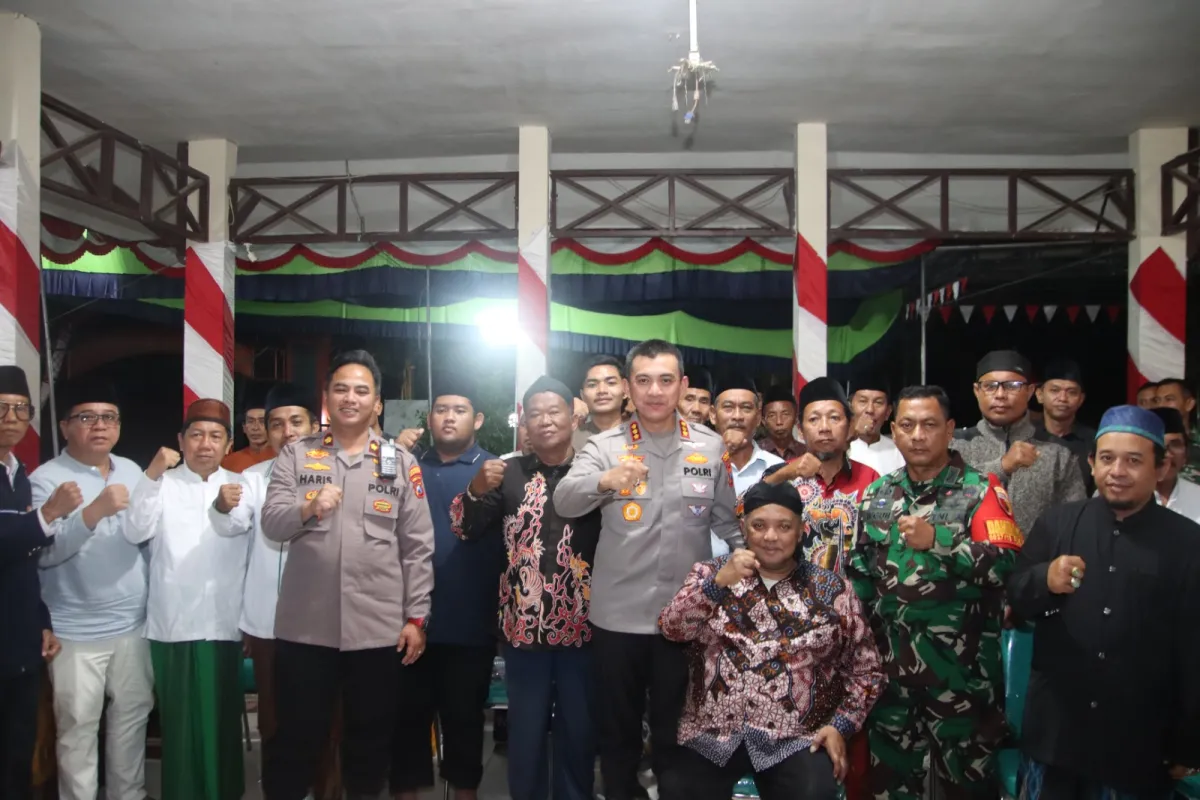 Kapolresta Sumenep Sambung Roso Bersama Forkopimcam, Tokoh Agama, Tokoh Masyarakat dan 11 Kepala Desa Kecamatan Rubaru