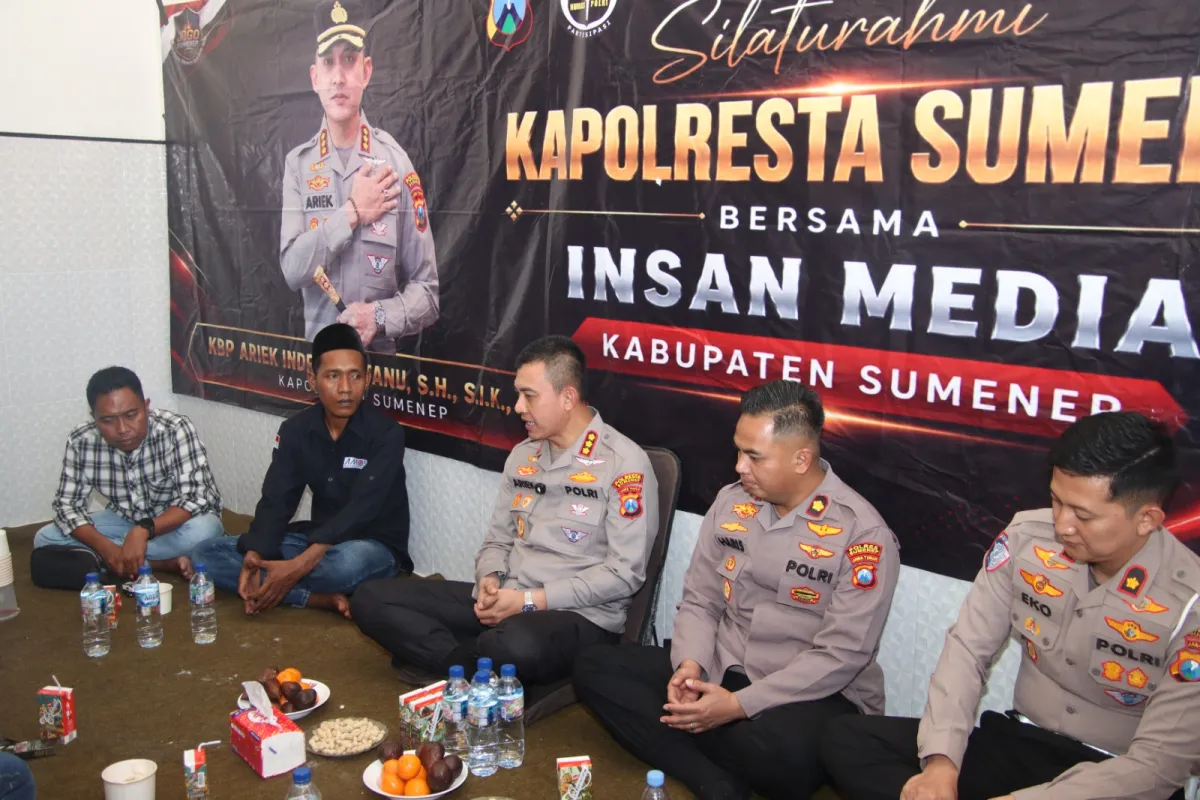 Kapolresta Sumenep Laksanakan Silaturahmi dengan Asosiasi Media Online Sumenep (AMOS)