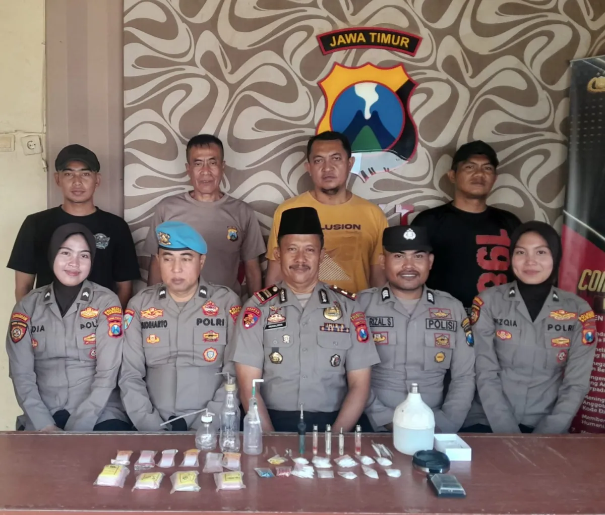 Polsek Masalembu Ungkap Peredaran Sabu, Puluhan Paket dengan Total Berat Kotor Hampir 50 Gram Diamankan