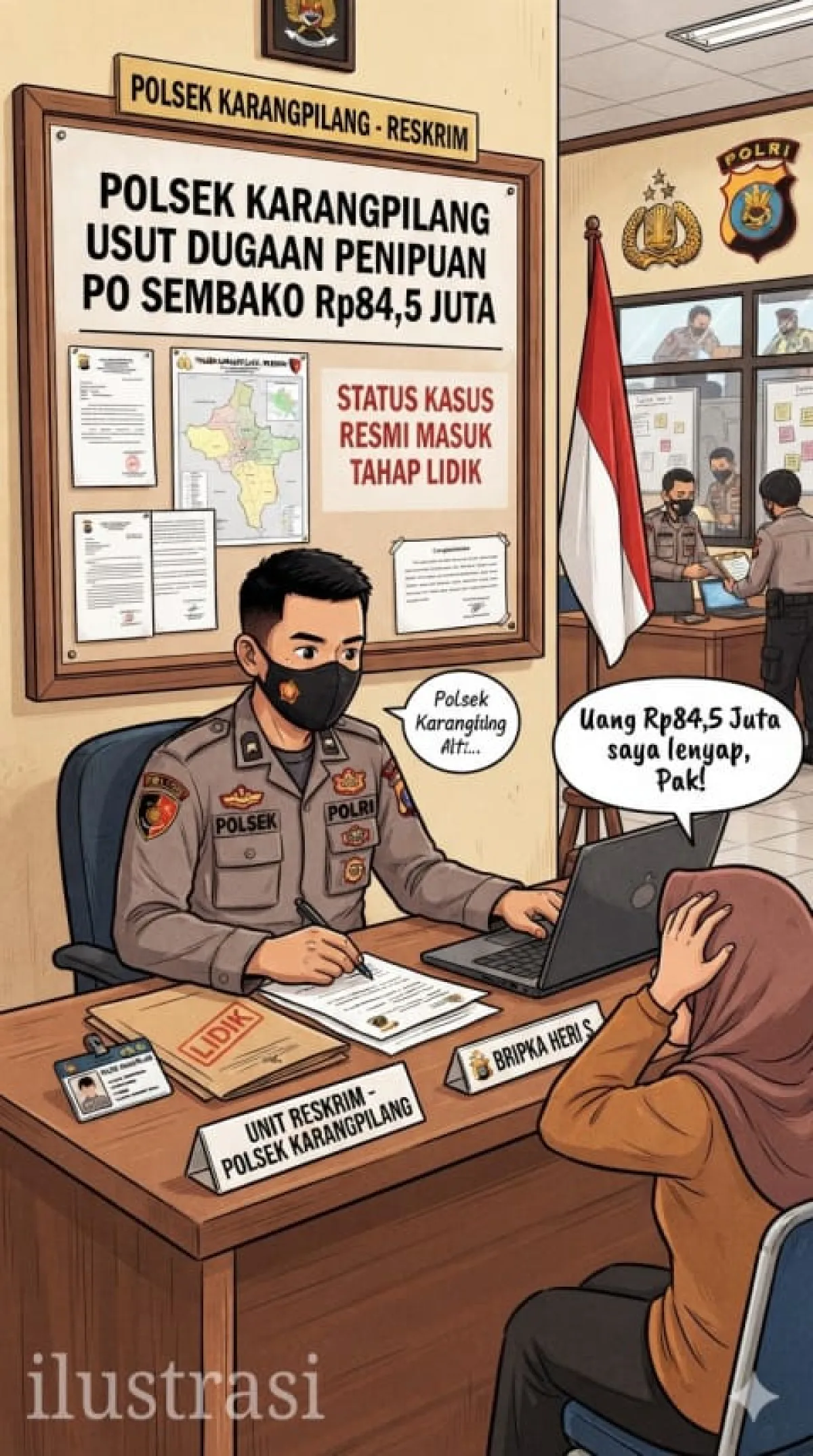 BRAVO" Kasus Penipuan PO Sembako Murah Rp84,5 Juta di Surabaya "Masuk Tahap Penyelidikan" Polisi