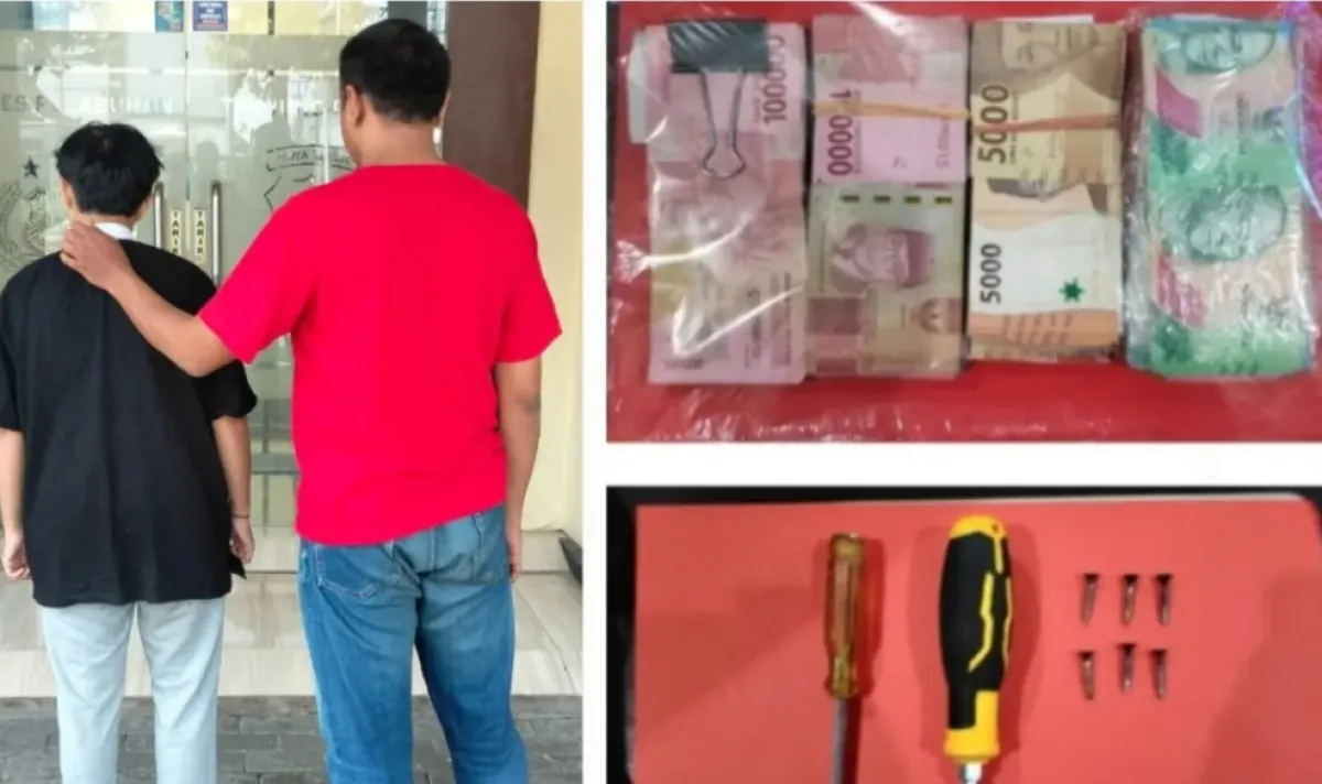 Gerak Cepat Polsek Kenjeran Amankan Dua Pelaku Spesialis Pembobol Sekolah di Surabaya