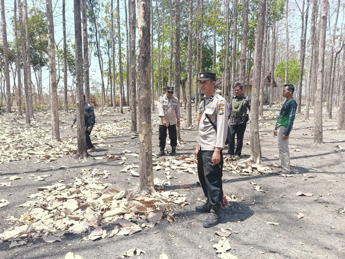 Sinergi Cegah Karhutla, Polres Bojonegoro Sisir Kawasan Rawan di Kedungadem