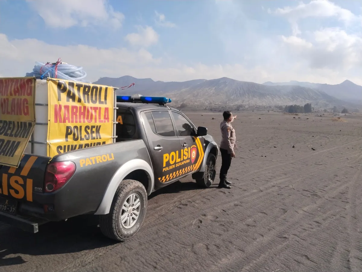 Cegah Karhutla, Polres Probolinggo Intensifkan Patroli di Kawasan Wisata Gunung Bromo