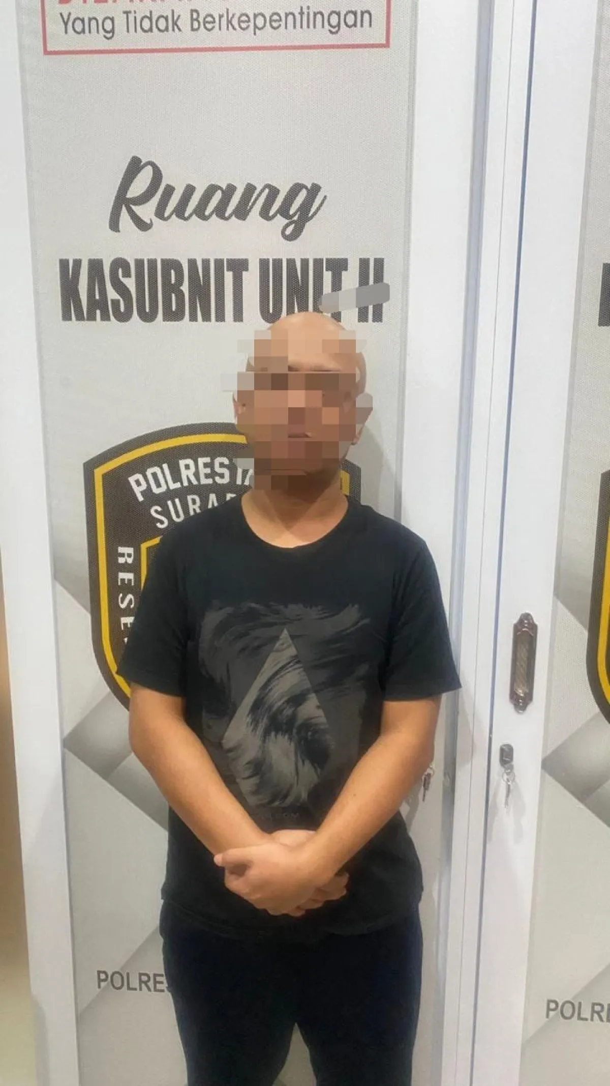 Diduga Lakukan Kekerasan Seksual terhadap Anak Tiri, Seorang Pria Diamankan Polrestabes Surabaya