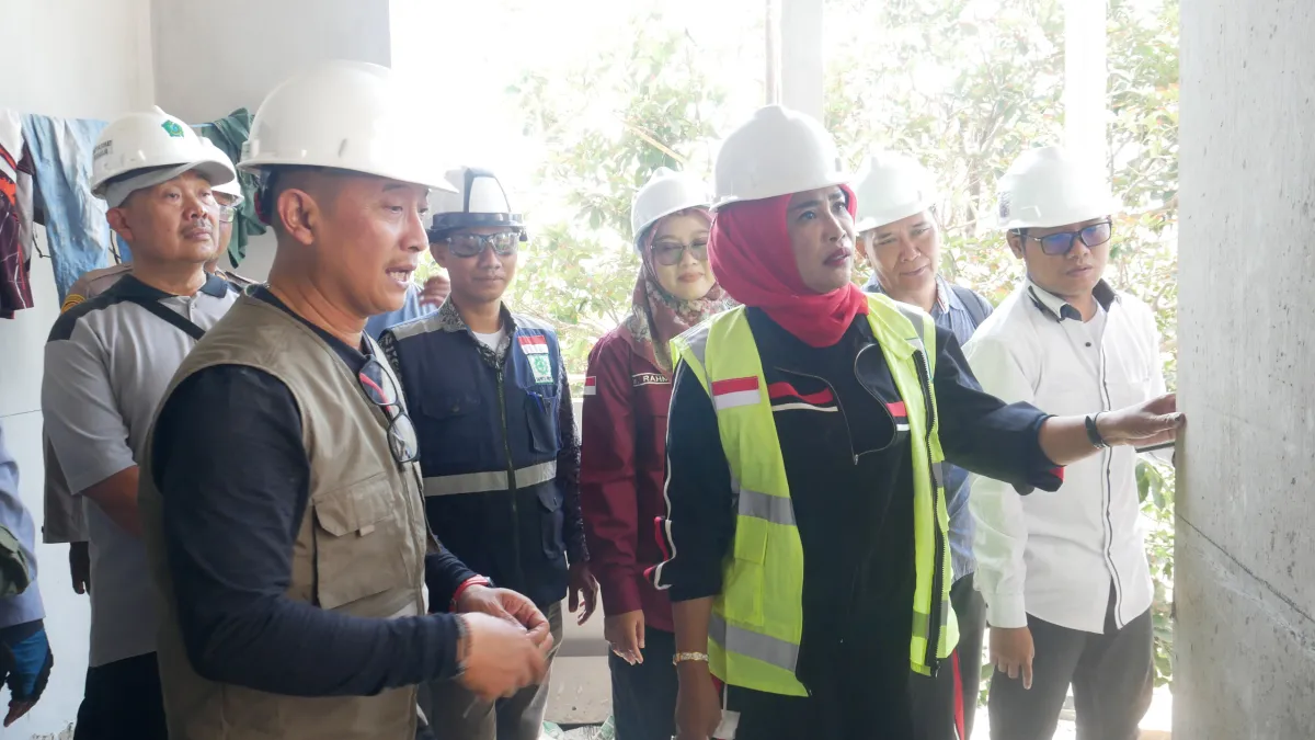 Sidak RSUD Sedati, Wabup Mimik Idayana Pastikan Progres Pembangunan  Lampaui Target