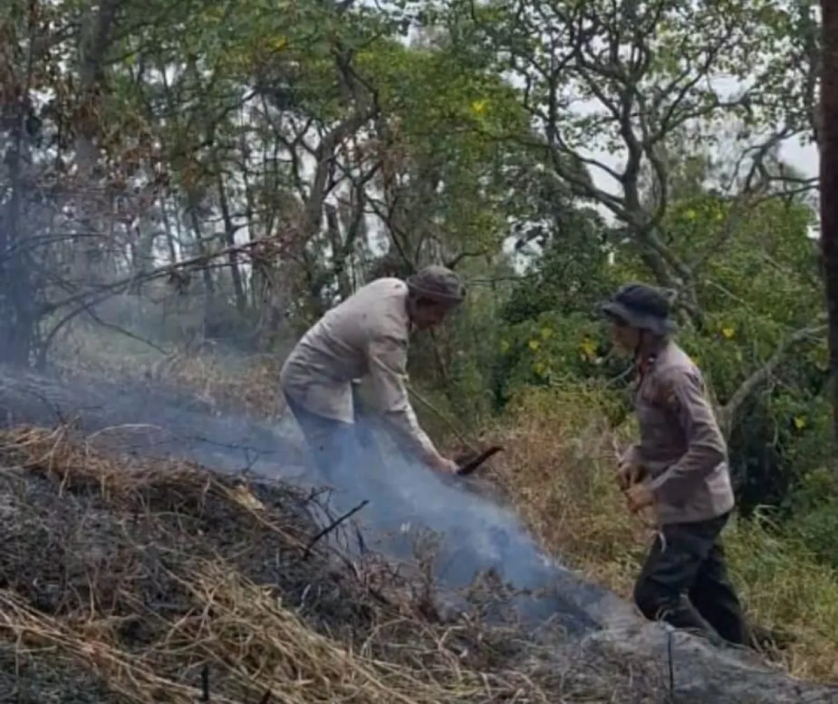 Polres Blitar dan Tim Gabungan Intensifkan Patroli Pemantauan, Antisipasi Karhutla Gunung Butak