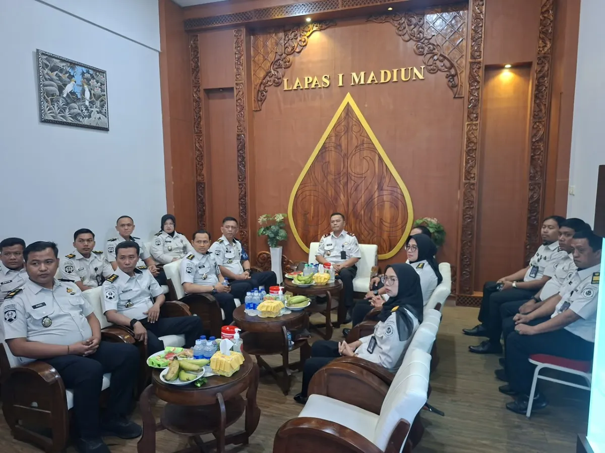 Jajaran Lapas I Madiun Pengarahan Dirjenpas Secara Virtual sebagai Pedoman Penguatan Pelaksanaan Tugas