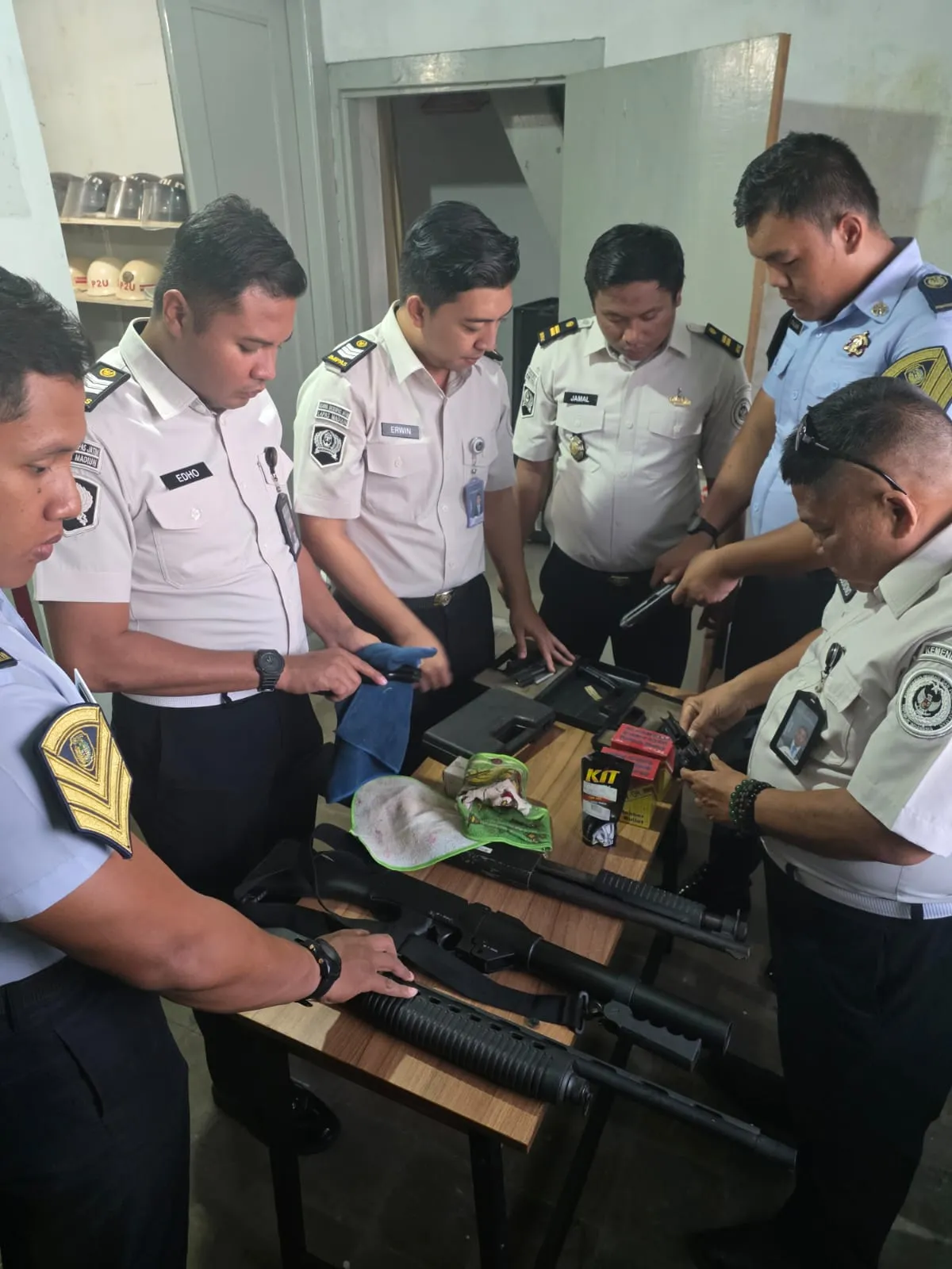 Lapas I Madiun Pastikan Kondisi, Keberadaan, dan Administrasi Senjata Api Guna Perkuat Inventarisasi