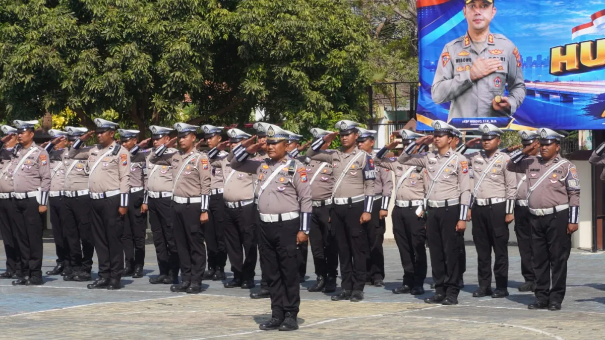 Peringati HUT Lalu Lintas Bhayangkara ke-71, Polres Bangkalan Tekankan Humanisme dan Keselamatan Masyarakat