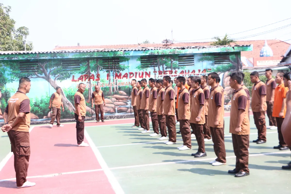 Lapas Kelas I Madiun Perkuat Pembinaan Kepribadian Warga Binaan melalui Kegiatan Pramuka