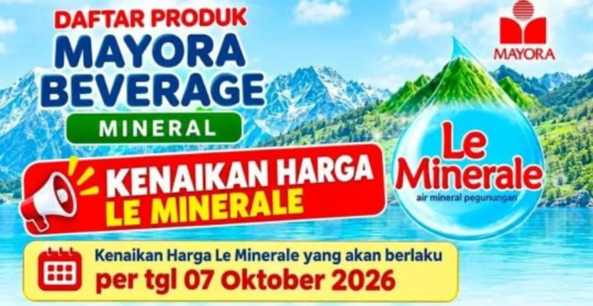Persaingan Merek AMDK Memanas, AQUA dan Le Minerale Kompak Naikkan Harga Penjualan