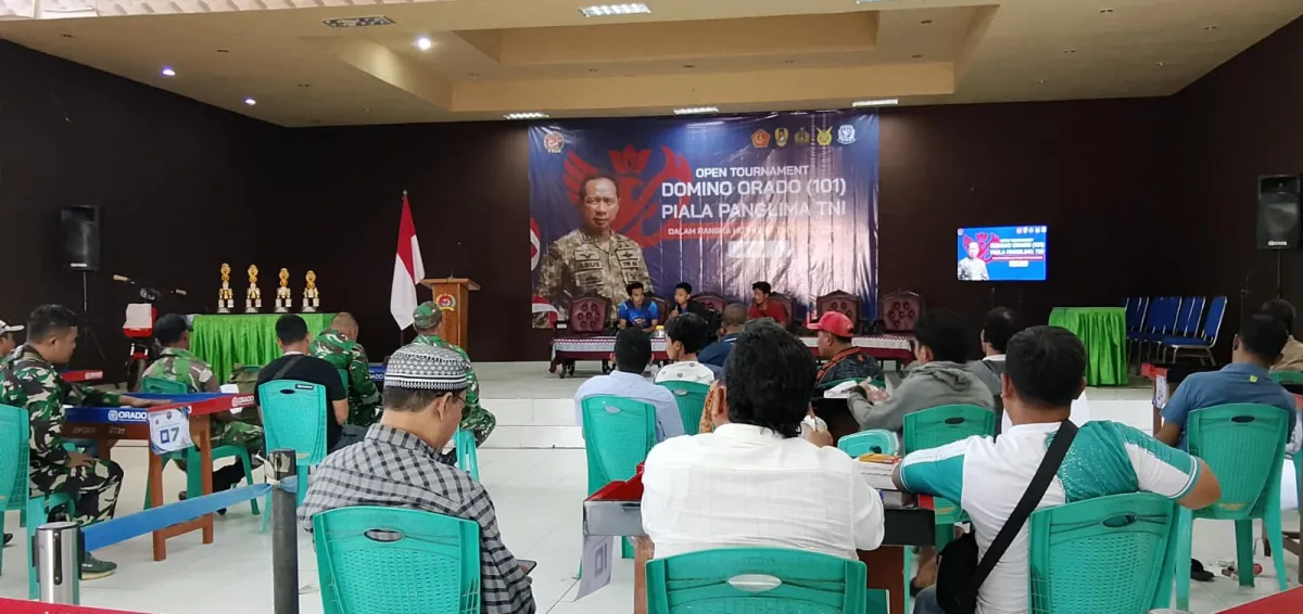 Peringatan HUT ke-81 TNI, Kodim 0828/Sampang Bersama ORADO Gelar Open Tournament Domino Piala Panglima TNI