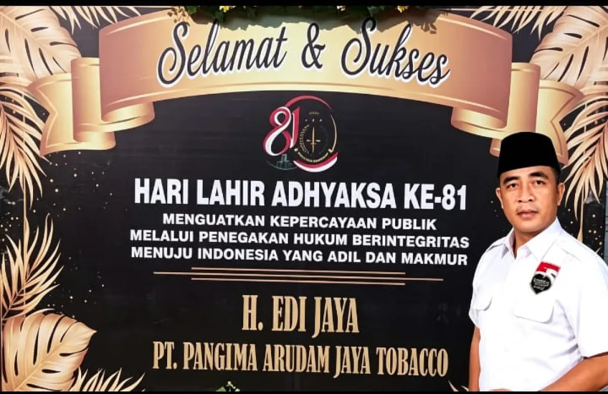 PT Panglima Arudam Jaya Tobacco Berikan Apresiasi di Harlah Ke-81 Kejaksaan RI