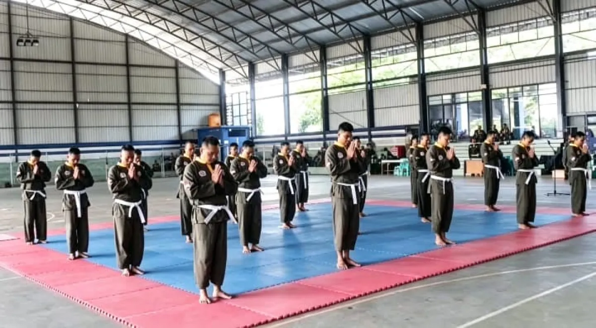 Tingkatkan Profesionalisme Prajurit, Kodim 0828/Sampang Gelar Ujian Kenaikan Tingkat Pencak Silat Militer
