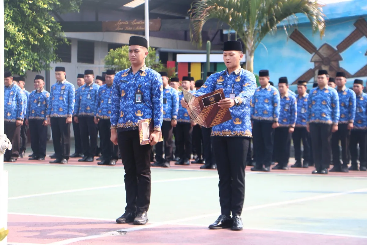 Lapas Kelas I Madiun Perkuat Semangat Persatuan dan Pengamalan Nilai-Nilai Pancasila melalui Upacara